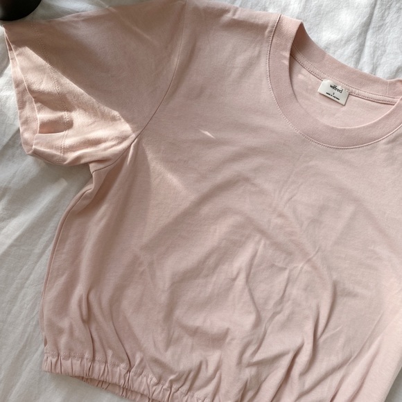 ARITZIA Wilfred Piaf Crop T-Shirt Pink - Picture 6 of 12